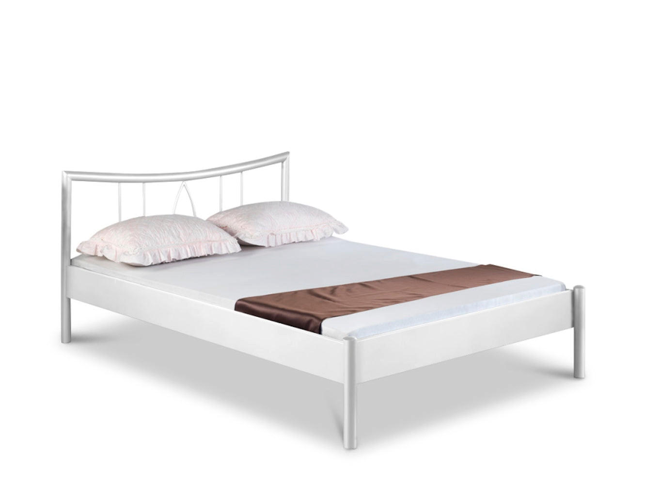 METALLBETT Hanna / 160 x 220 cm / weiss - Weiß, Metall (160/220cm) - BED BOX
