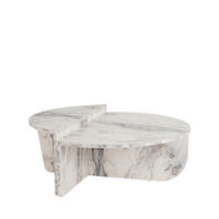 COUCHTISCH - Marmor - Weiss - Weiß, Stein (90/60/30cm) - Drawer