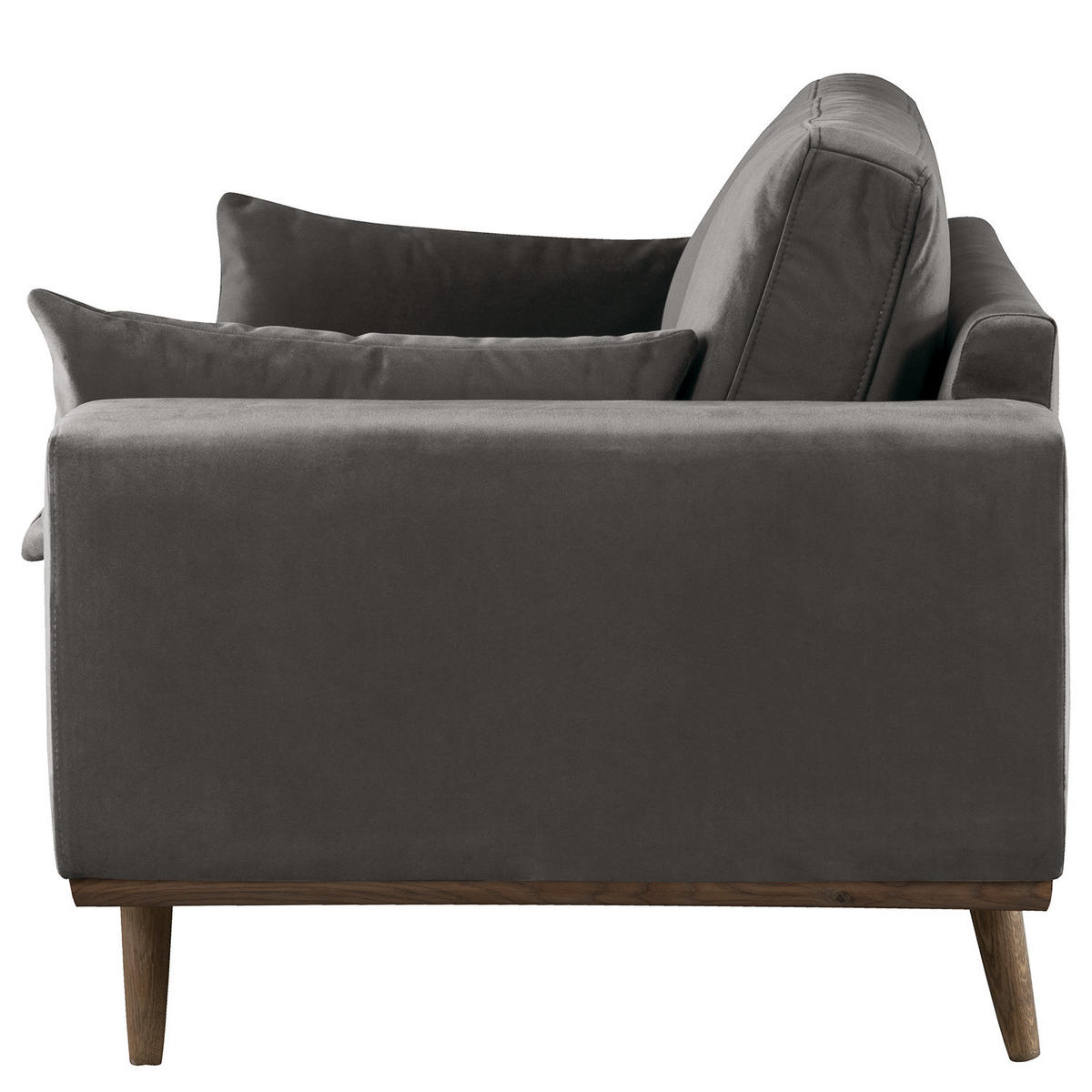 3-SITZER SOFA - Dunkelgrau, Textil (237/81/88cm) - home24