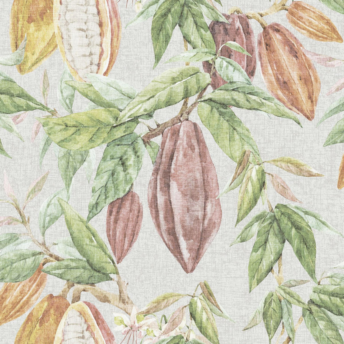 TAPETE Obst 53 cm x 10 m - Grün, Papier (53/1000cm) - Sanders & Sanders