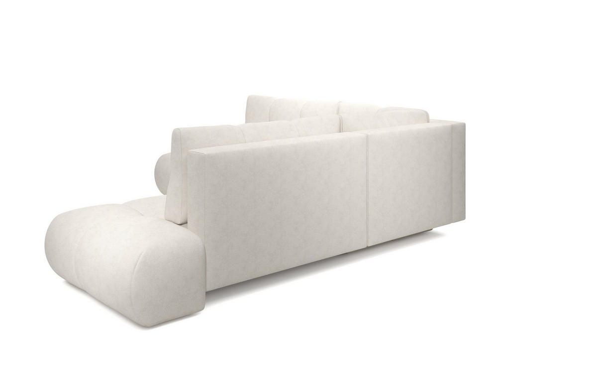 ECKSOFA DUCA II R-S Grau Chenille mit Schlaffunktion - Grau, Holz (266.5/266.5cm) - MASSENO