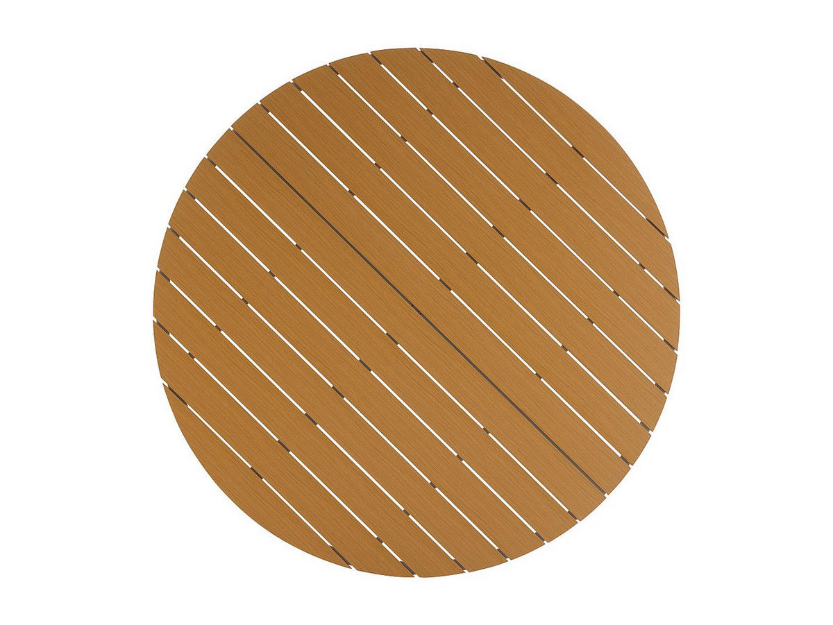 GARTENESSGRUPPE im Set - 4 Personen-Sitzer - Metall - Weiß - - Weiß, Metall - Vente-Unique