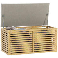 TRUHENBANK DE-16460 mit Bambusrahmen und Gasdruckfedern Natur - Naturfarben, Naturmaterialien (90/43/42cm) - ComfortXL