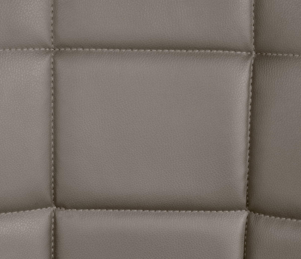 STUHL Lederlook taupe - Taupe/Schwarz, Textil/Metall (46/82/52cm) - CLP