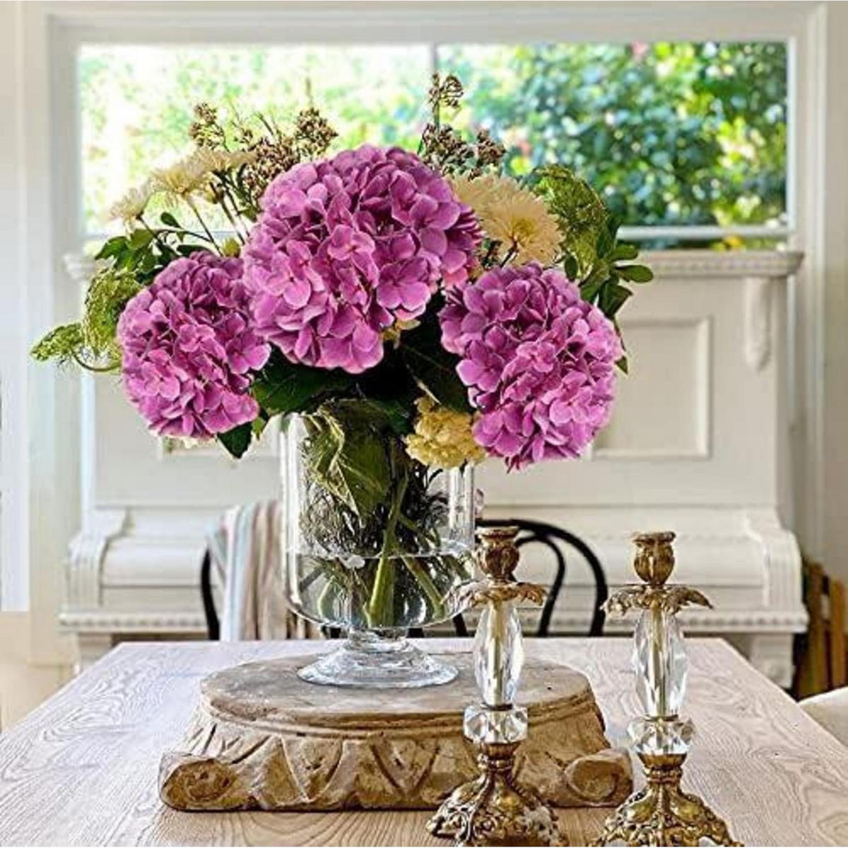 KUNSTHORTENSIE 2 Stück Pale Violetred 63 cm - Flieder, Kunststoff (10cm)