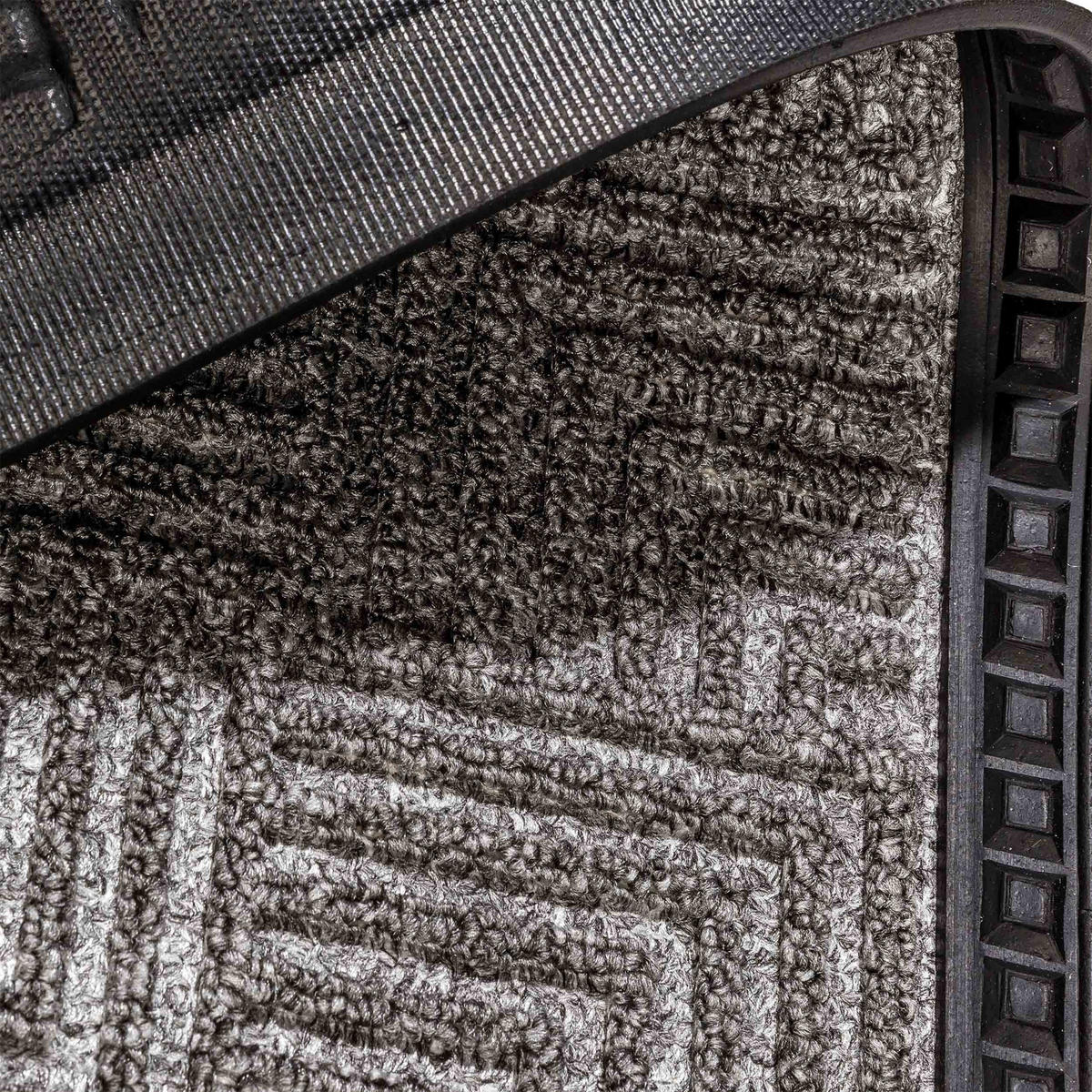 FUSSMATTE AUßEN BORDER STAR 2ER SET - Silberfarben, Textil (25/60cm) - Astra