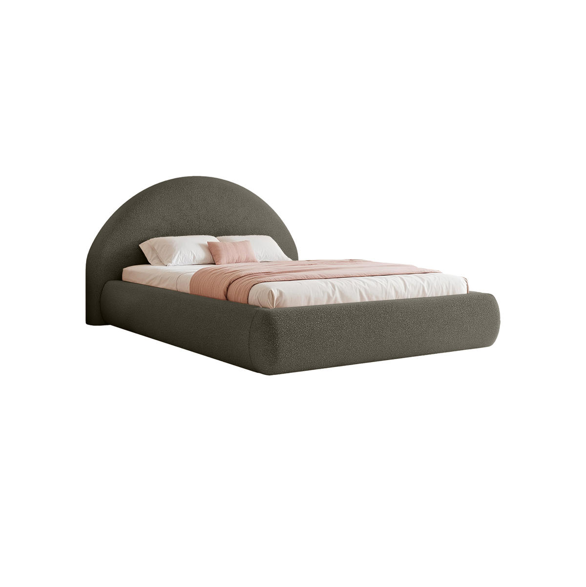 POLSTERBETT Scafa 160x200 cm, Taupe - Taupe, Textil (160/200cm) - Fedve
