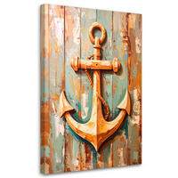 LEINWANDBILD Seeanker 80x120cm - Beige, Textil (80/120cm) - Feeby