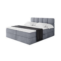 BOXBETT mit Matratze H4 - FAMA - 120x200 cm Grau Casablanca - Grau, Holzwerkstoff (120/200cm) - ALTDECOR