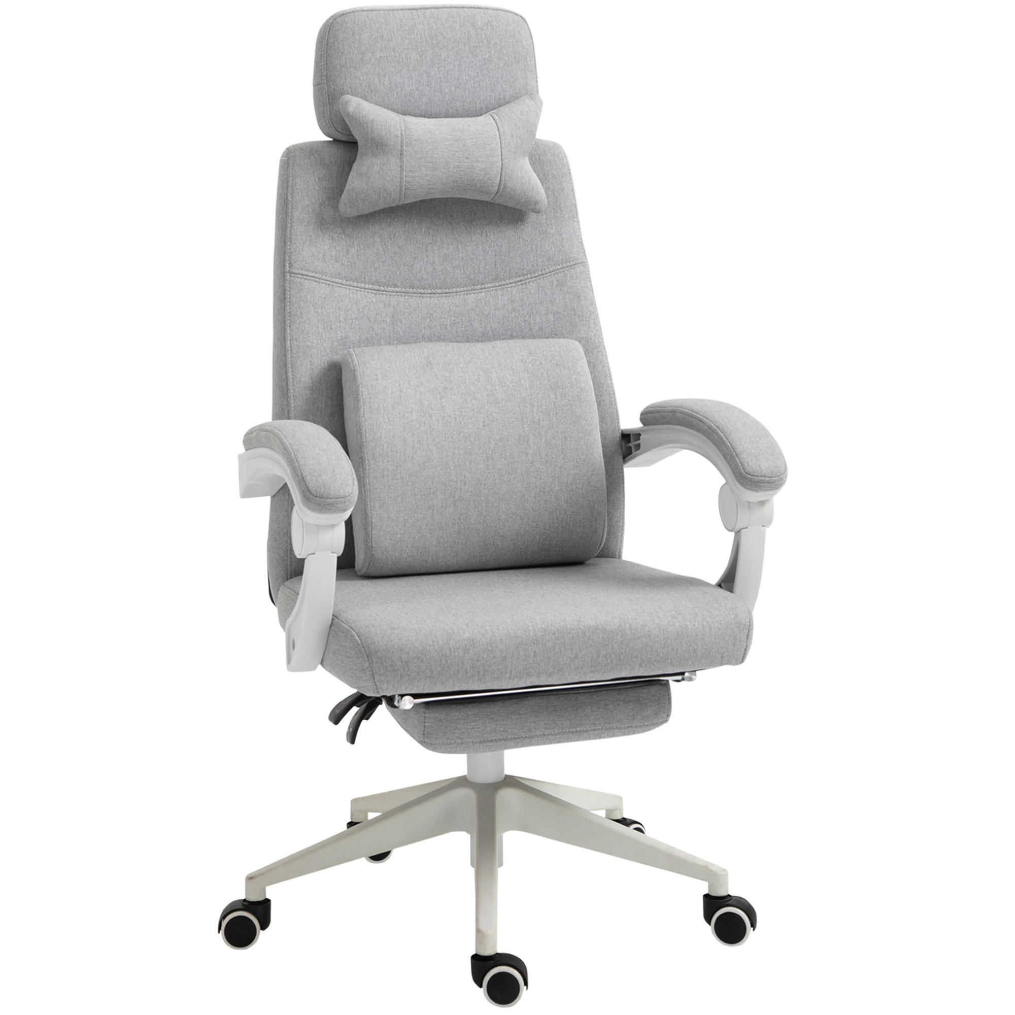 BÜROSTUHL, Gamingstuhl, Schaumstoff - Grau, Kunststoff (68/117/62cm) - Vinsetto