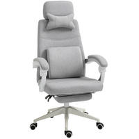 BÜROSTUHL, Gamingstuhl, Schaumstoff - Grau, Kunststoff (68/117/62cm) - Vinsetto