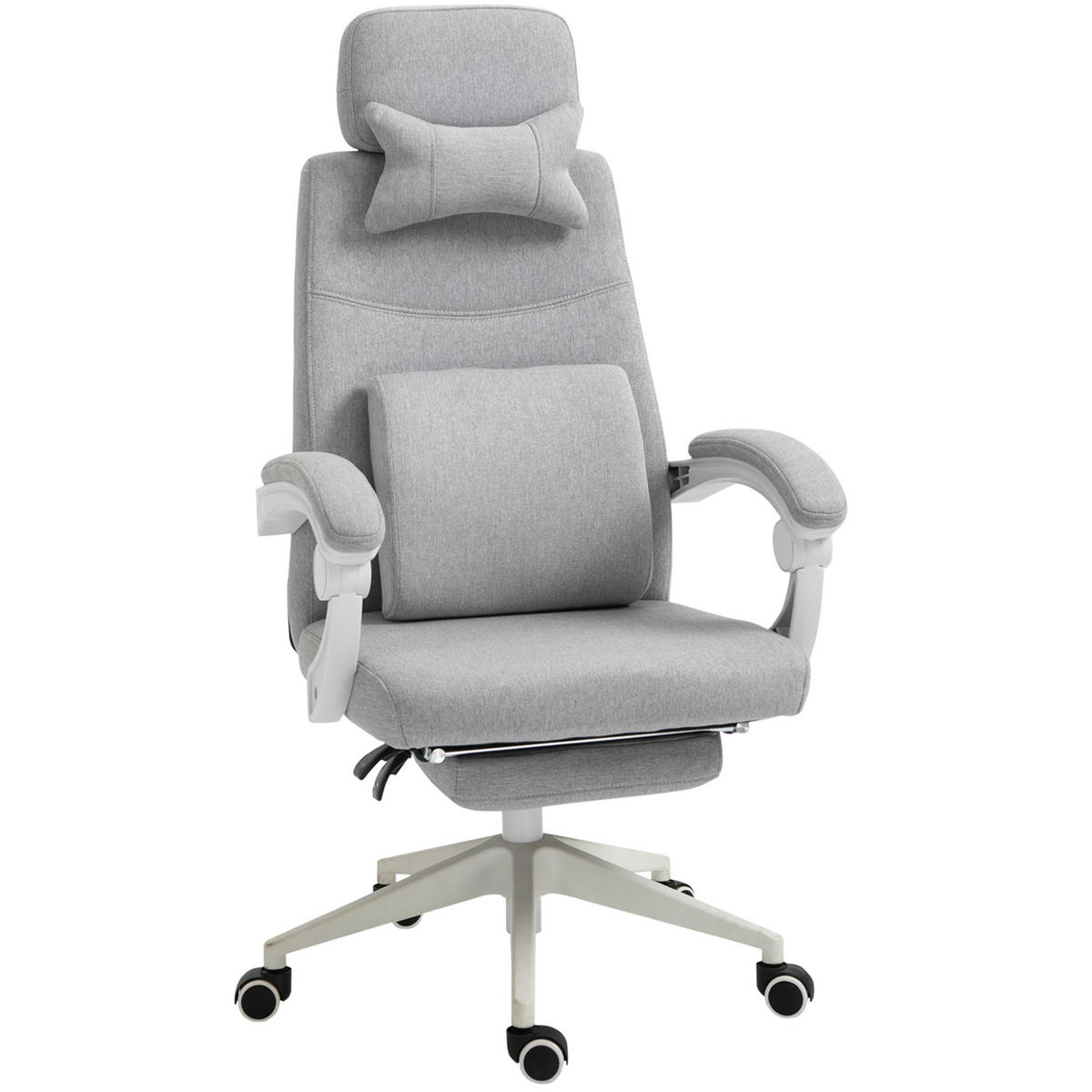BÜROSTUHL, Gamingstuhl, Schaumstoff - Grau, Kunststoff (68/117/62cm) - Vinsetto