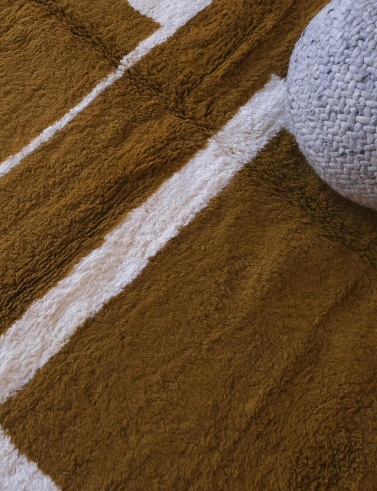 BERBERTEPPICH grafisch modern 228x 266 cm - Braun, Naturmaterialien (228/266cm) - AFK Living