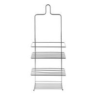 BADEZIMMERREGAL Carl 18,5/10/47,5cm Silber - Silberfarben, Metall (18.5/47.5/10cm) - Mondex