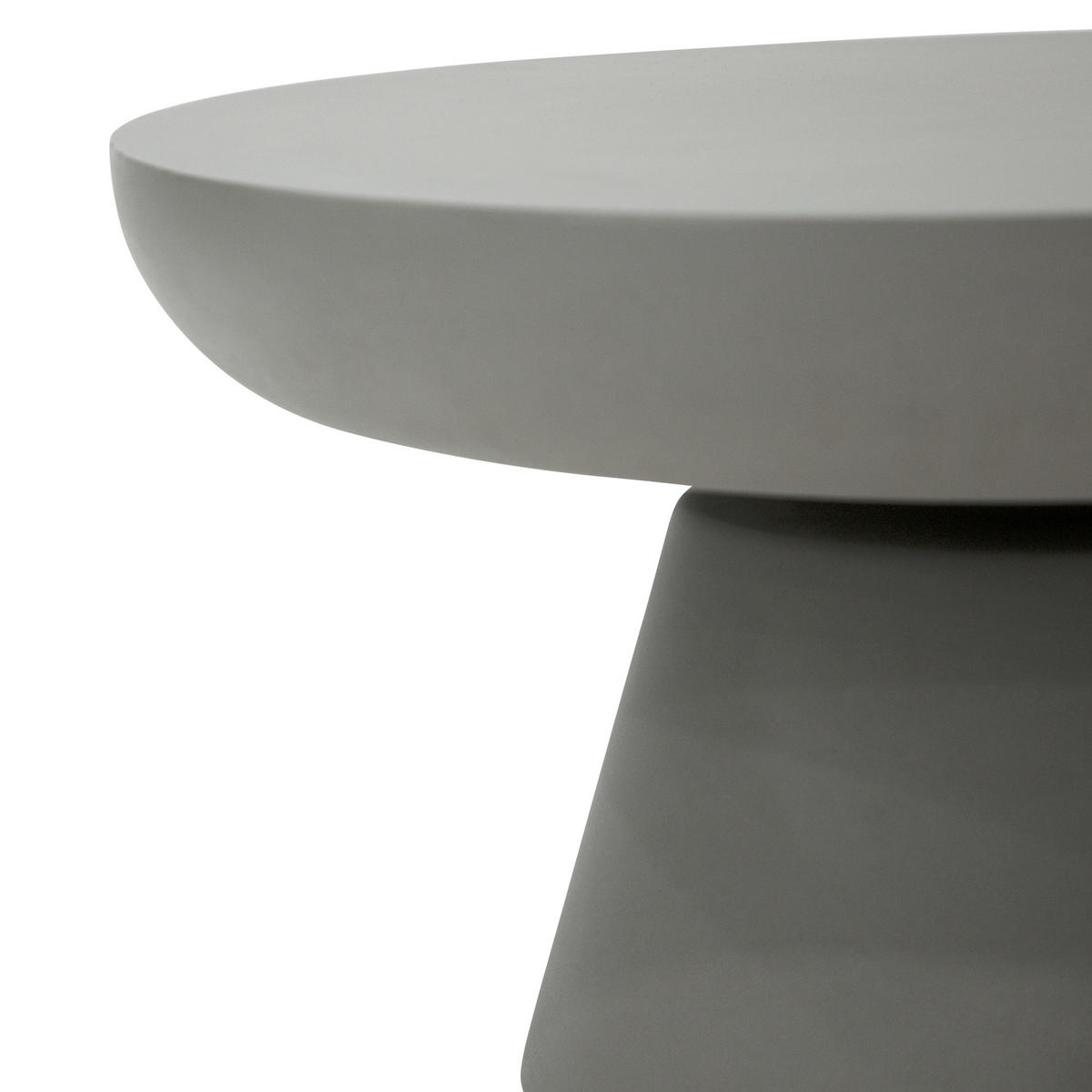 COUCHTISCH KYLIX Mittel Beton Optik 86 x 86 x 35.6 cm - Grau, Naturmaterialien (86/86/35.6cm) - Elementi