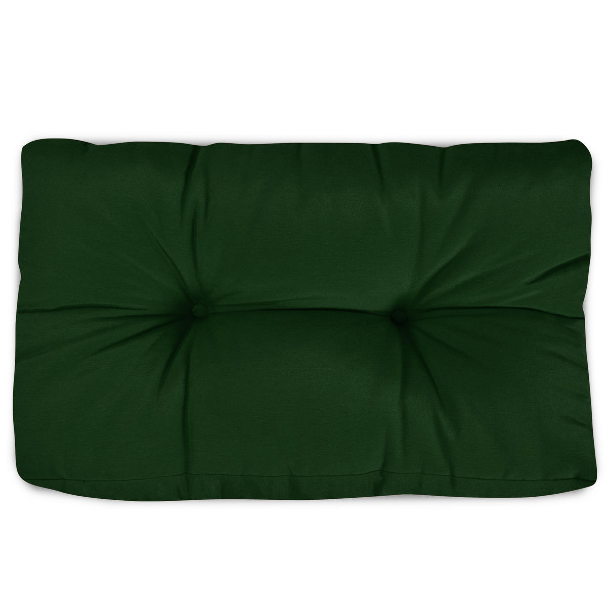 PALETTENKISSEN Eco Style Rücken 60/40/10 cm Dunkelgrün (2tlg) - Dunkelgrün, Textil (40/10/60cm)