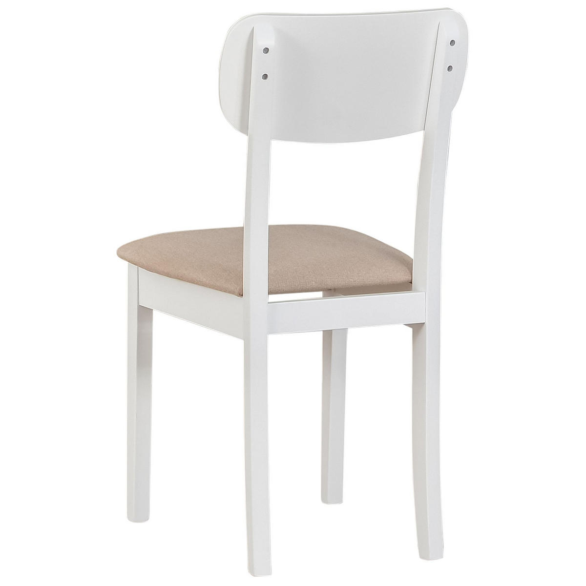 HOLZSTUHL Noeles Beige/Weiß - Beige, Holz/Textil (43/86/40cm) - Selsey