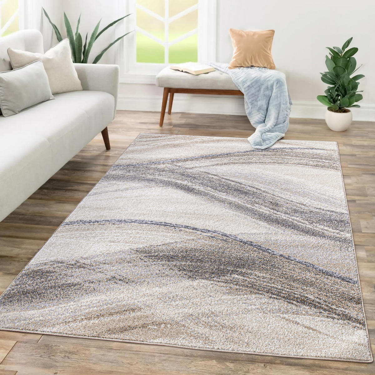 KURZFLORTEPPICH 200/280 cm Fiesta 127 - Beige/Hellgrau, Textil (200/280cm) - Paco Home