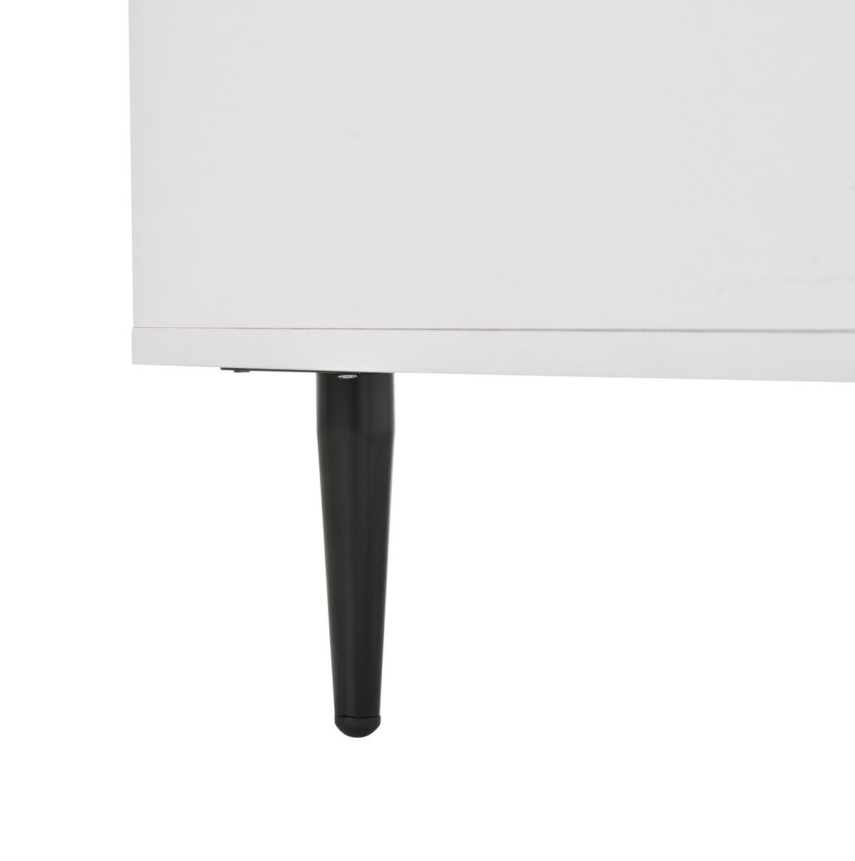 KONFERENČNÝ stolík, 105/50/43 cm biely, výškovo nastaviteľný s úložným priestorom a LED - biela, kompozitné drevo (105/50/43cm) - BEAOK