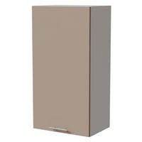 HÄNGESCHRANK Brerra W4/50 Weiß / RAL 1019 graubeige Matt 50 / 32,5 / 96cm - Graubraun/Weiß, Holz/Holzwerkstoff (50/96/32.5cm) - Feldmann-Wohnen