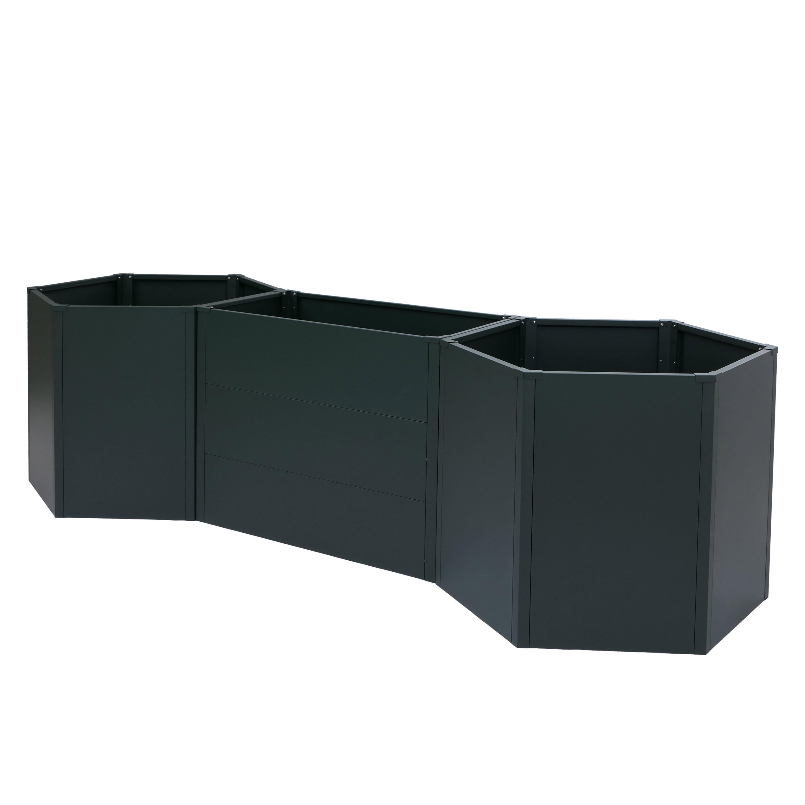 HOCHBEET Grün - Grün, Metall (286/77/88cm) - MCW