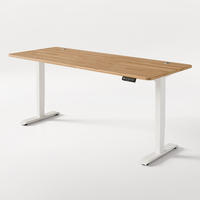SCHREIBTISCH Elektrisch Höhenverstellbarer HomePro 200x80cm Weiß/Massive Eiche mit Memory-Funktion, Anti-Kollisions Technologie - Eichefarben/Weiß, Holz (80/200/63.5cm) - Desktronic
