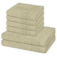 FROTTIERSET Rubin 6-teilig - Beige, Textil (50/100cm) - Ross