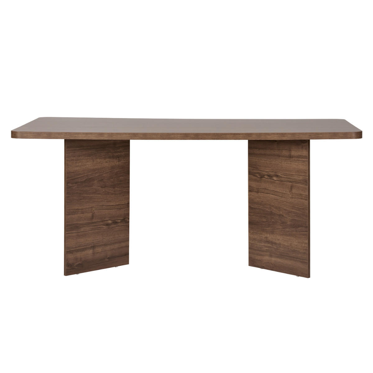 ESSTISCH mit rechteckiger Platte und 2 Beinen 180/90/77 cm - Naturfarben, Holzwerkstoff (180/90/77cm) - Calicosy