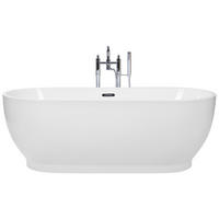 BADEWANNE FREISTEHEND 78x170x60 cm weiß Levera - Weiß, Kunststoff (78/60/170cm) - Beliani