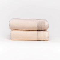 HANDTUCH Serene Bliss 2er set, 50x100cm, Baumwolle, Dunkelbeige - Champagner, Textil (50/100cm) - SOWL