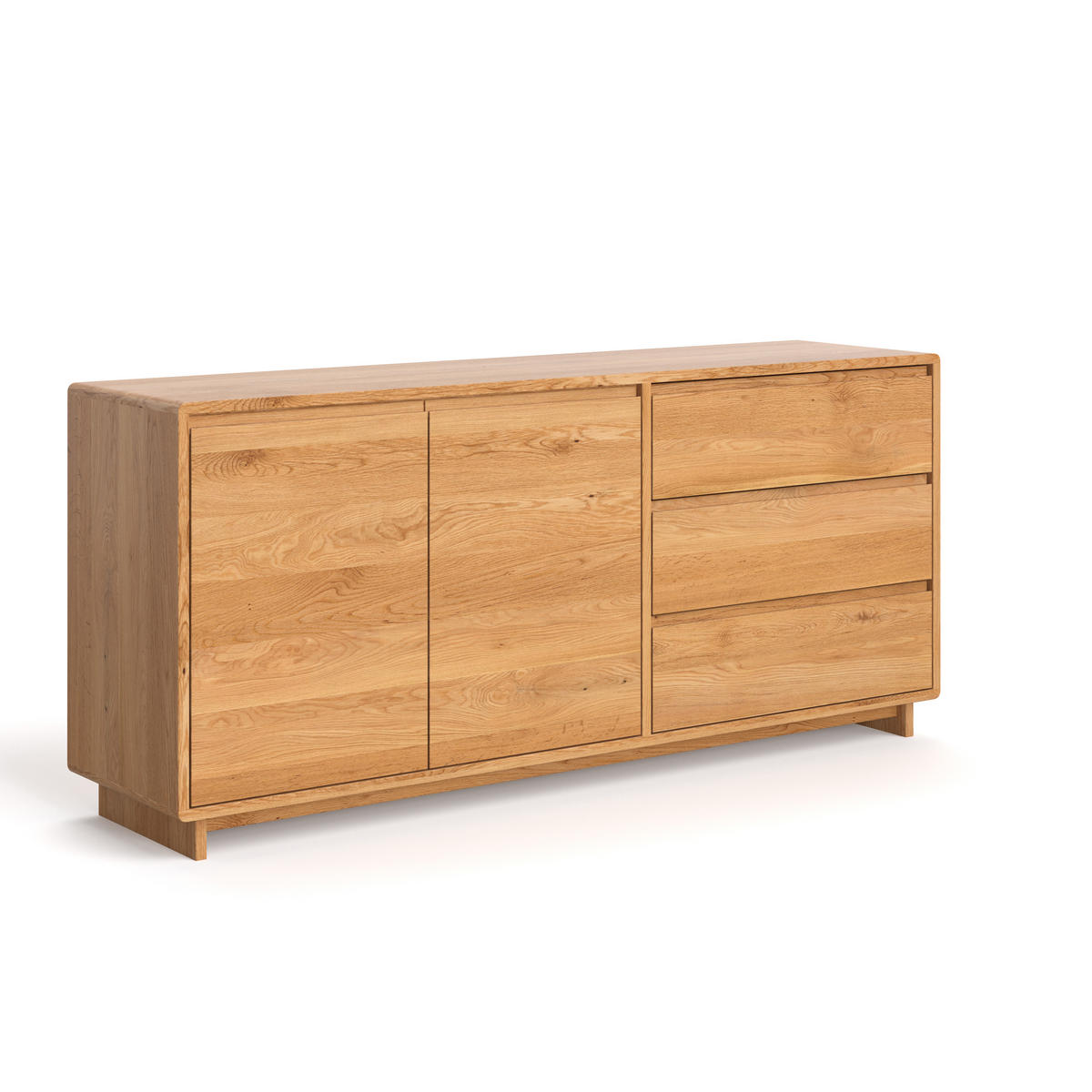 SIDEBOARD Gloire aus massivem Eichenholz 140 cm - Eichefarben/Naturfarben, Holz (140/80/45cm) - Danzz