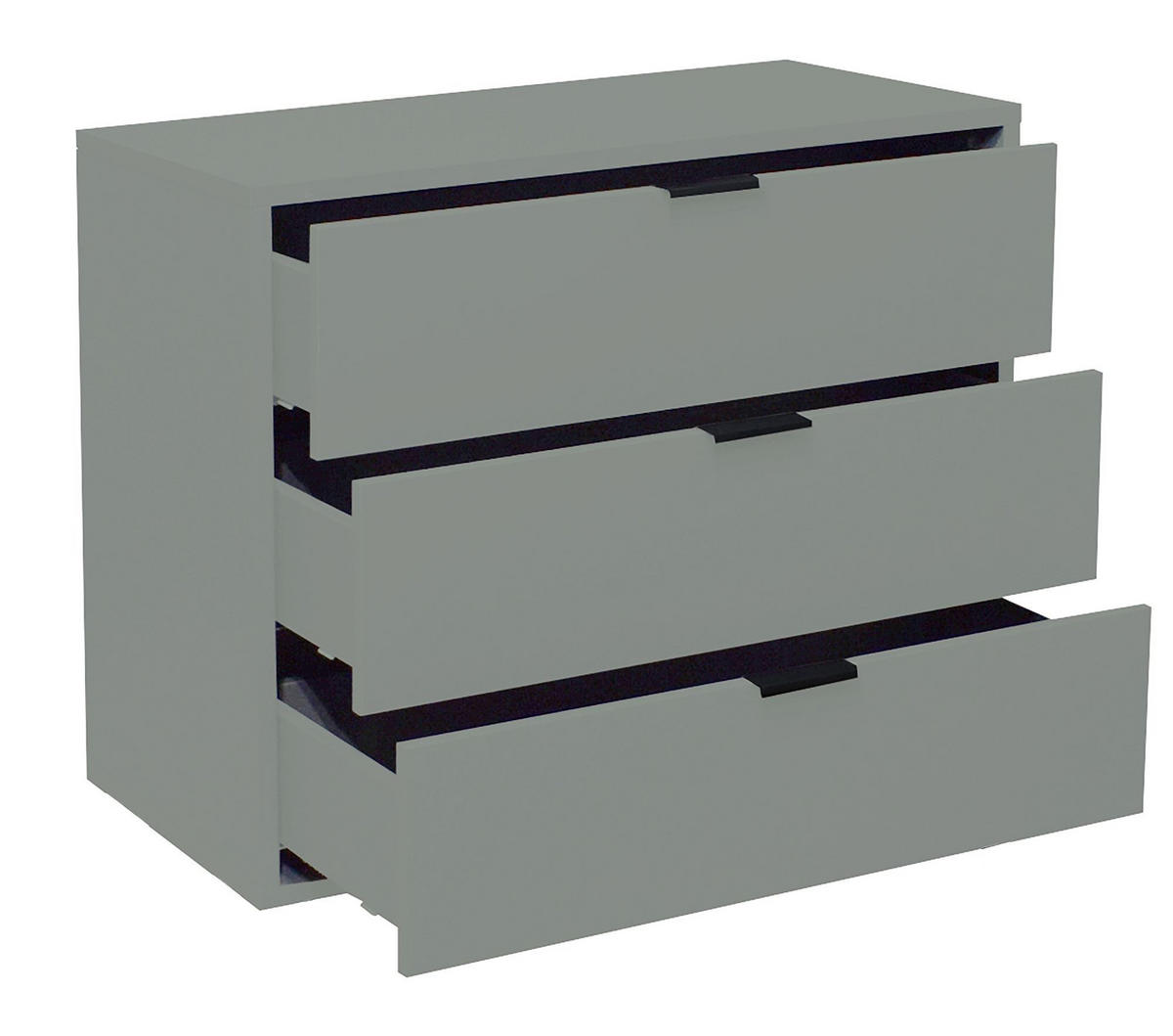 KOMMODE Erna 81x45x67 Pinie Green matt Lack - Grün, Holzwerkstoff (81/67/45cm) - 58aufmkessel