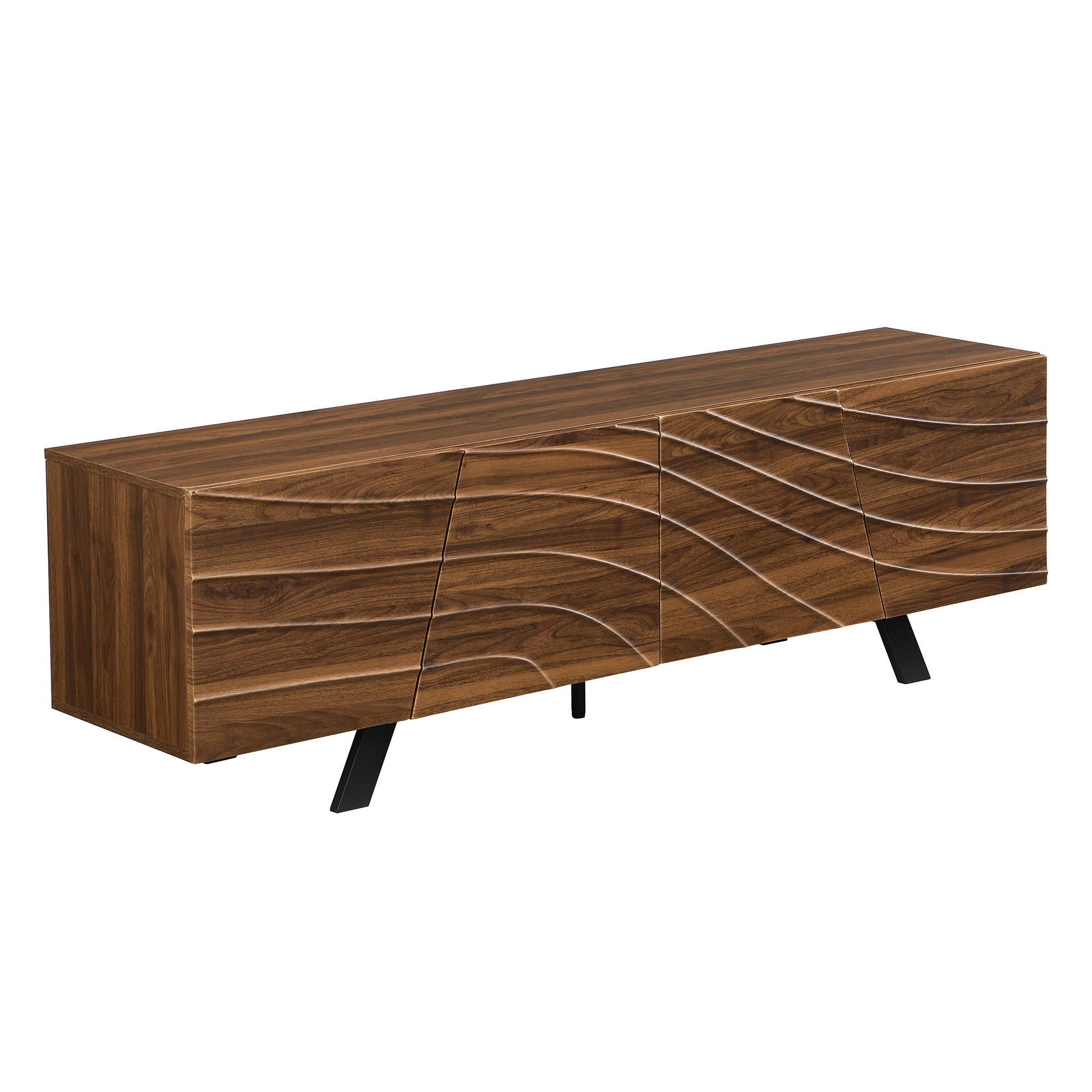 Urban Meuble Tv-Lowboard Schwarz 160x51x39 cm