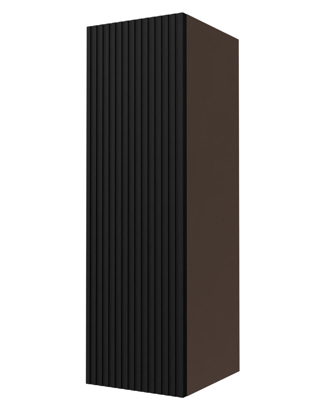 KÜCHENHÄNGESCHRANK Lamello W4/30 Schwarz Matt / Lava 30 / 32,5 / 96cm - Dunkelgrau/Schwarz, Holz/Holzwerkstoff (30/96/32.5cm) - Feldmann-Wohnen
