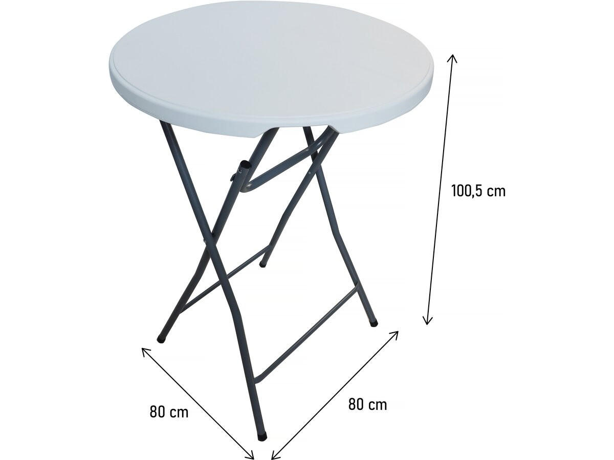 GARTENTISCH lili weiss - Weiß, Kunststoff (80/80/100cm) - Habitat Garten