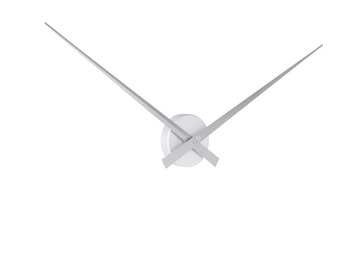 WANDUHR Little Big Time Ø77,5 cm - Silberfarben, Metall (77.5/77.5/5cm) - Karlsson