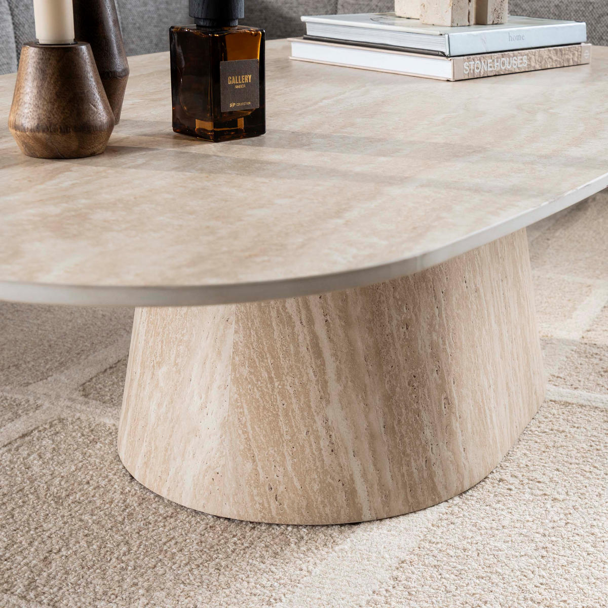 COUCHTISCH Centro 88 70/135/35 cm - Beige, Keramik (70/135/35cm) - Hoyz Collection