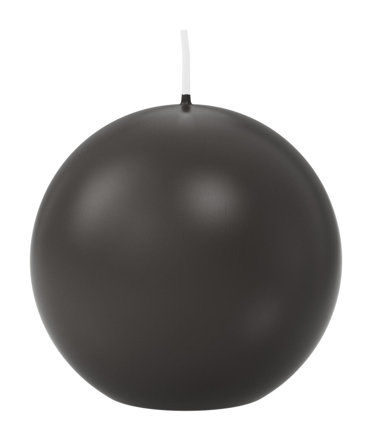 KUGELKERZEN Grau Ø 80 mm, 6 Stück - Grau, Paraffin (8/8/8cm) - Wiedemann Kerzen