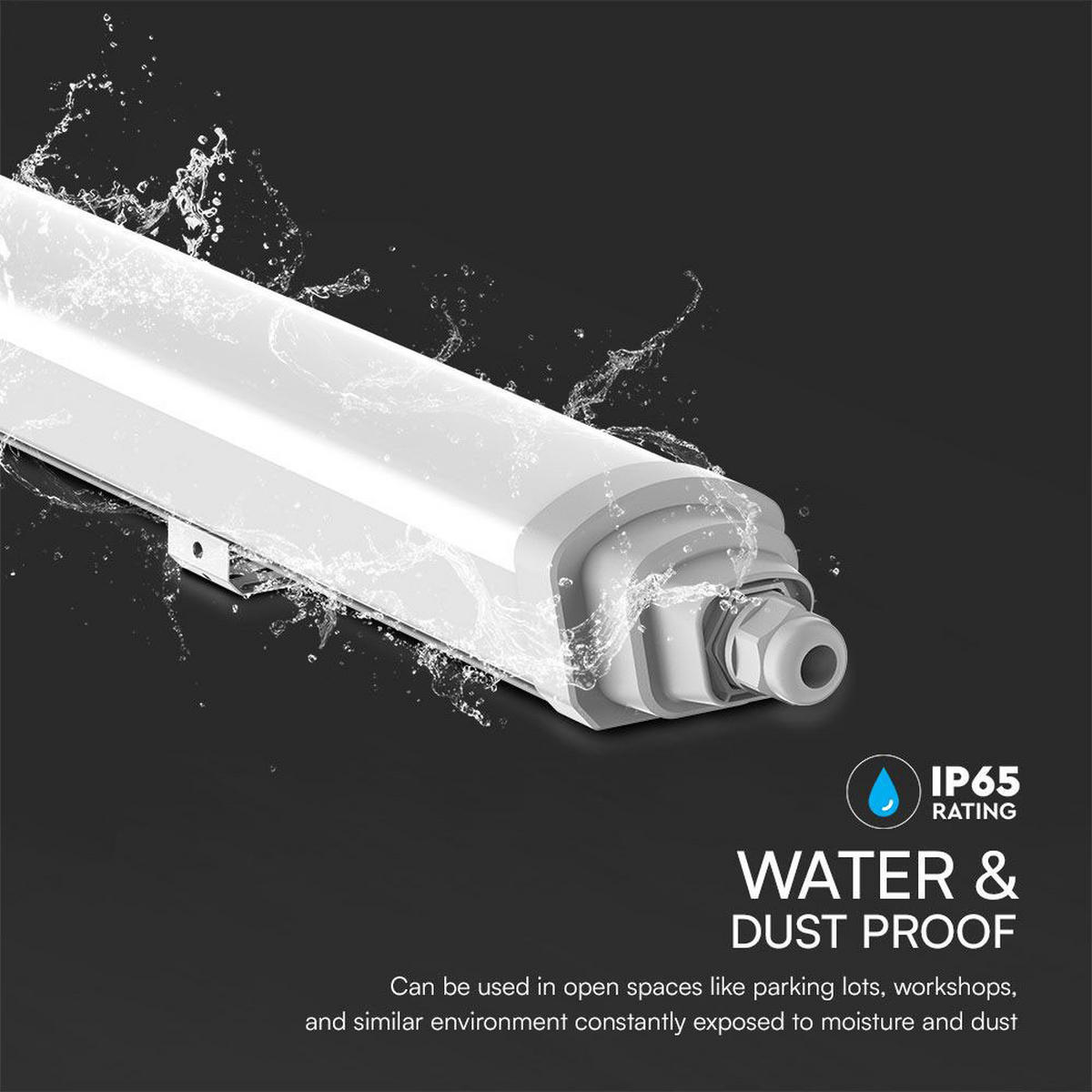 LED DECKENLEUCHTE Wannenleuchte Weiß 2er Set - Weiß, Kunststoff (60/6.8/5.9cm)