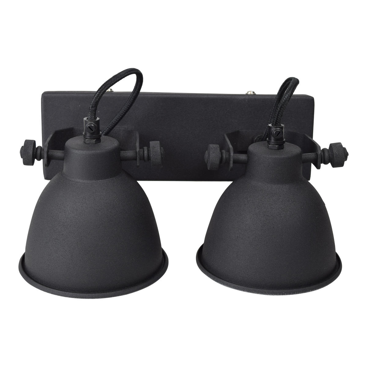 WANDLEUCHTE Industrielle Schwarz - Schwarz, Metall (28/14/16cm) - Urban Interiors