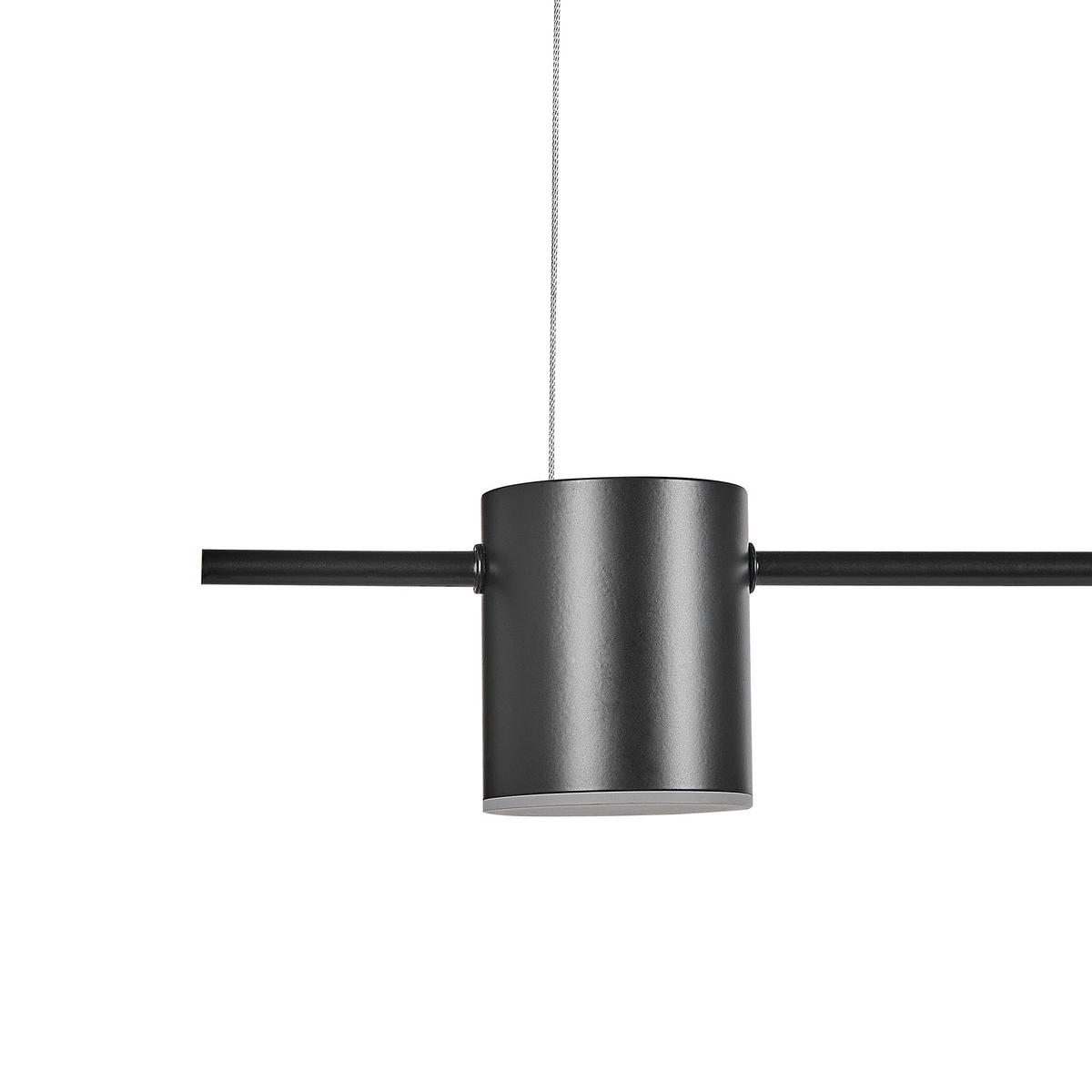 HÄNGELEUCHTE Sestra 10/120/120 cm - Schwarz, Metall (10/120/120cm) - Beliani