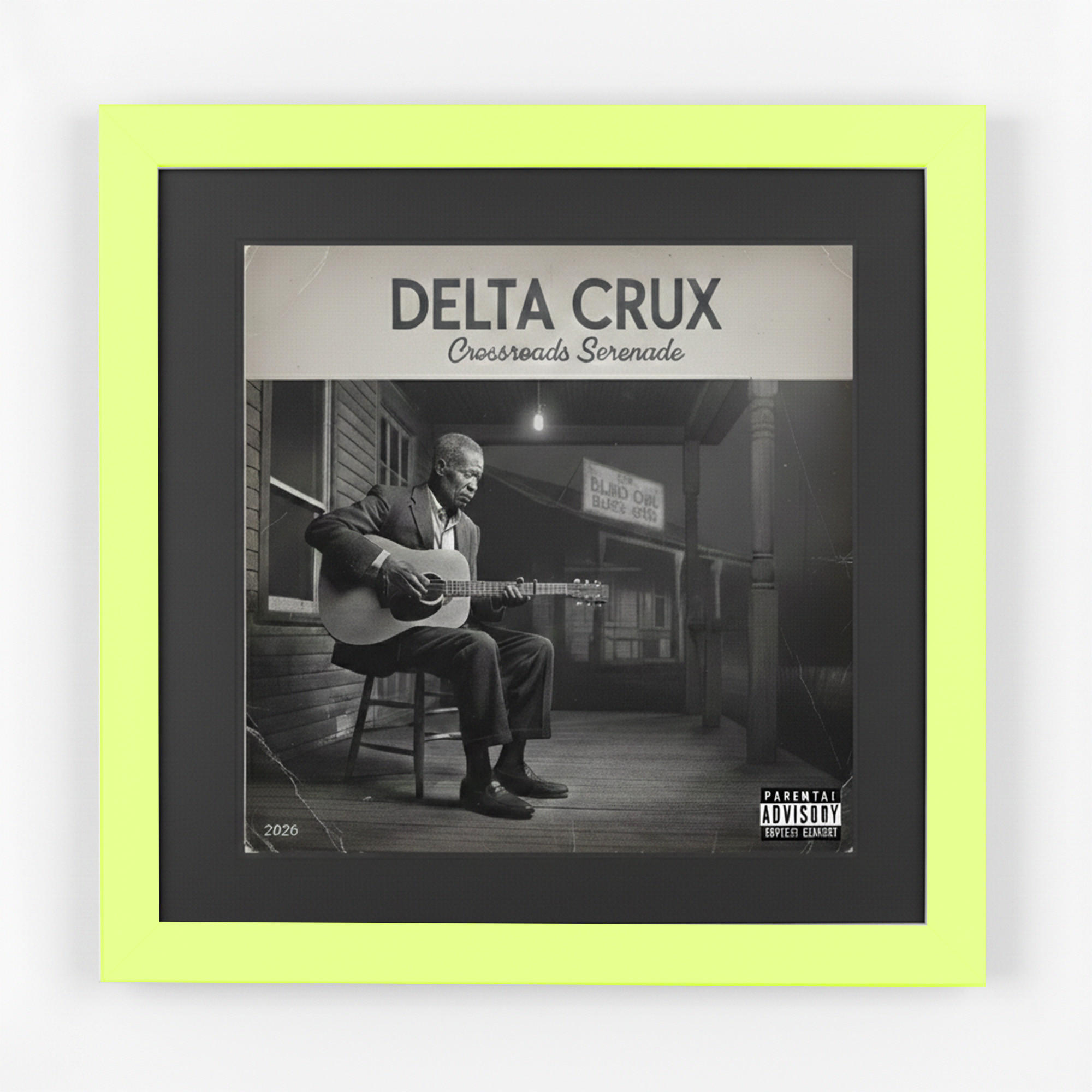 SCHALLPLATTEN RAHMEN 40/40 für das Cover - Grün, Holz (40/40cm) - K-Möbel