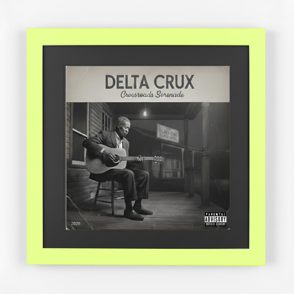 SCHALLPLATTEN BILDERRAHMEN 40/40 2er Set - Grün, Holz (40/40cm) - K-Möbel