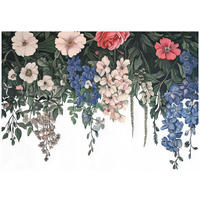 FOTOTAPETE Blumen Natur Blätter Wohnzimmer Vlies Tapete 350x250 - Multicolor, Papier (350/250cm) - Wallarena