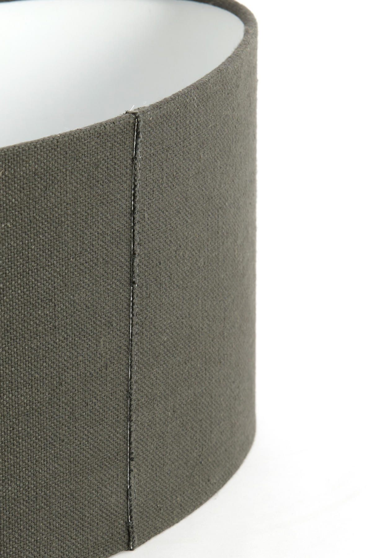 LAMPENSCHIRM Livigno Grau 38/17,5/19 cm - Grau, Textil (38/17.5/19cm) - Light & Living