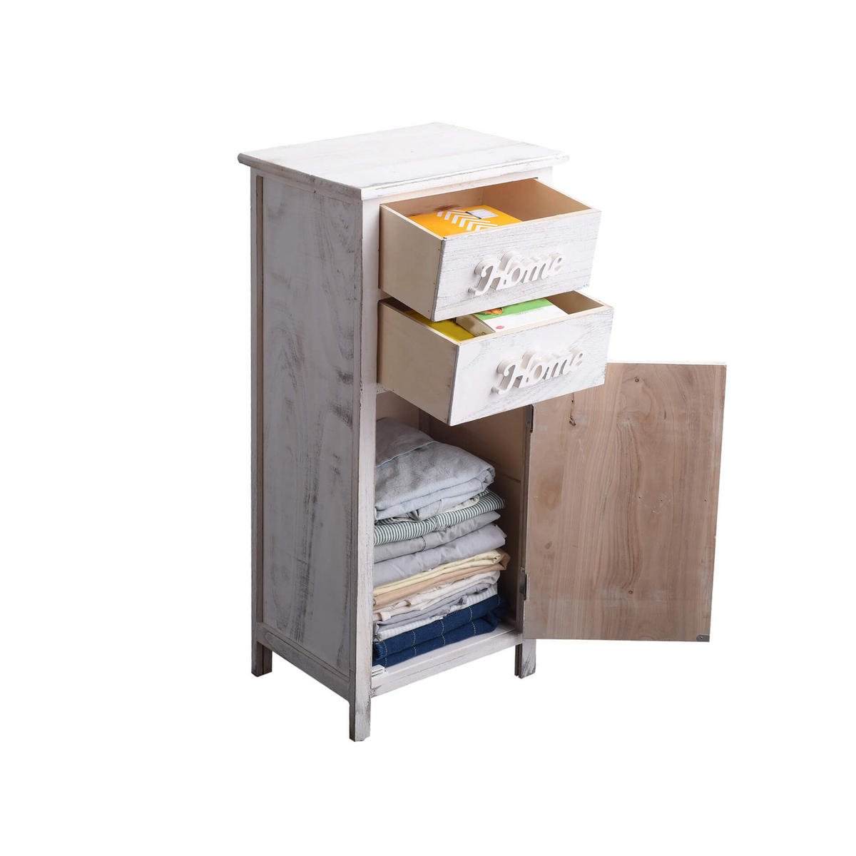 KOMMODE Weiß 30/37/84 cm - Weiß, Holz (30/84/37cm) - Mobili Rebecca