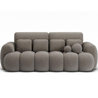 SCHLAFSOFA COTONN 256 cm – Modernes 3-Sitzer Sofa mit Schlaffunktion, Bettkasten und Dekokissen - Beige, Kunststoff (256/119/105cm) - Wohnideebilder