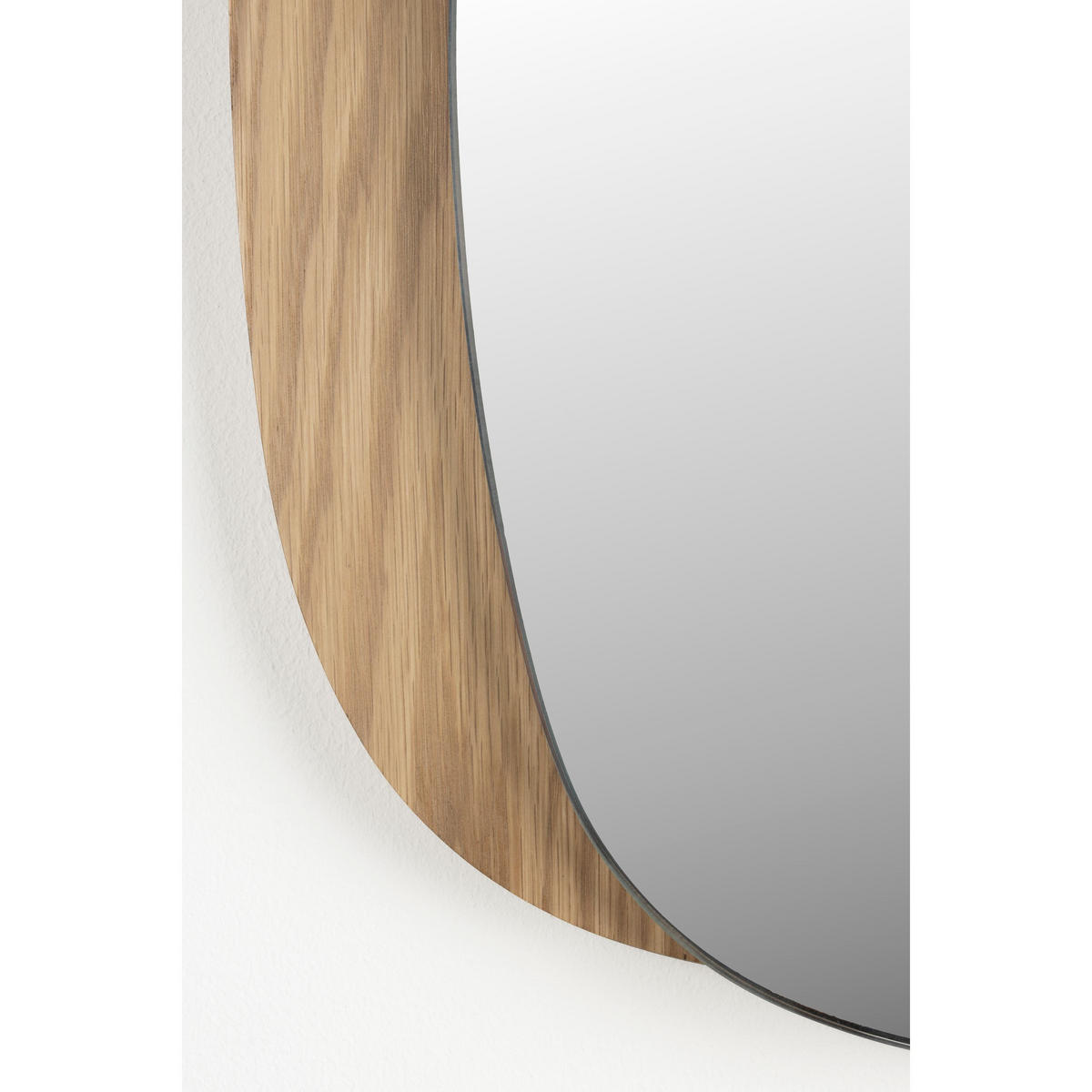 WANDSPIEGEL Ember Naturel - Naturfarben, Holz (37/60/2.8cm) - Zuiver
