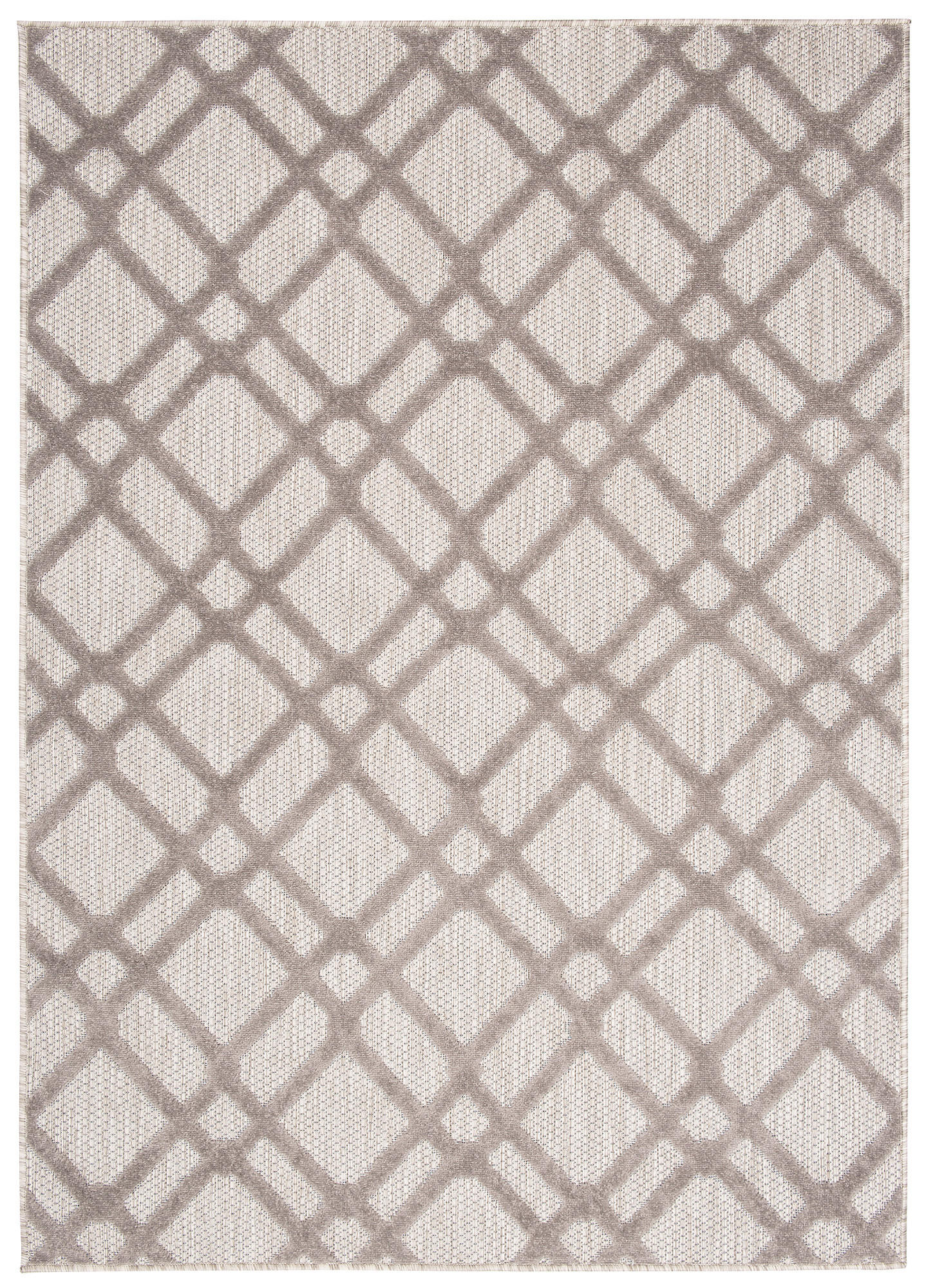 TEPPICH PATIO Grau 160/220 cm - Grau, Kunststoff (160/220cm) - Tapiso