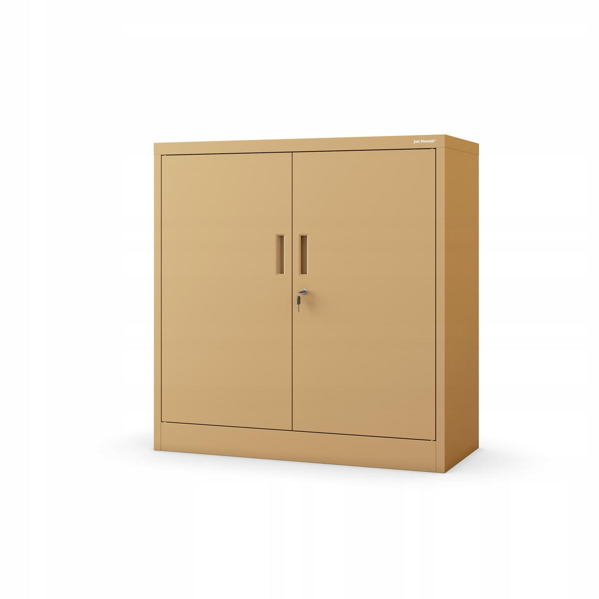 METALLSCHRANK Beata - Beige, Metall (90/93/40cm) - Jan Nowak